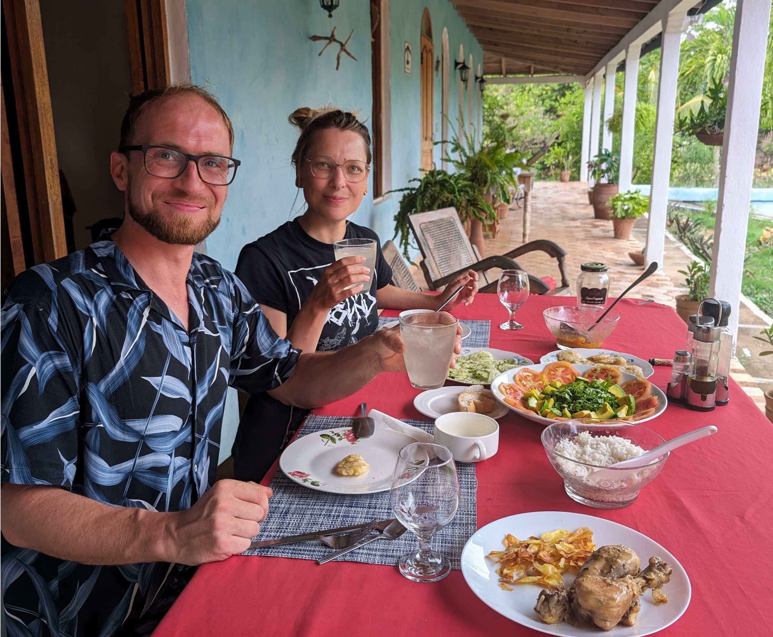 Tina & Rainer beim Essen